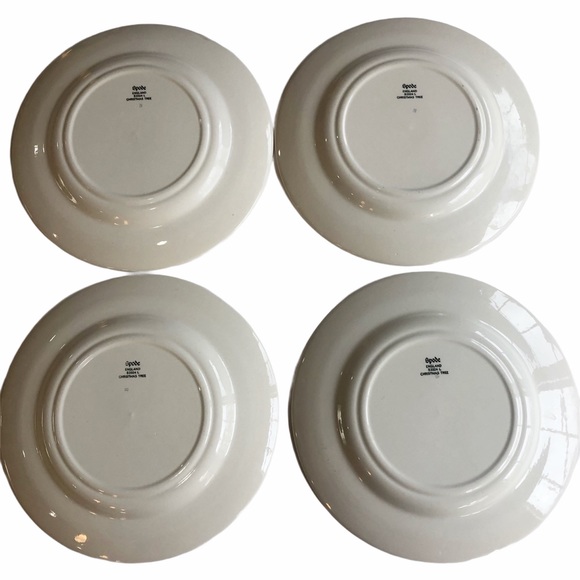 Vintage Spode England Christmas Tree Salad Dessert Plates LNC - Picture 7 of 11